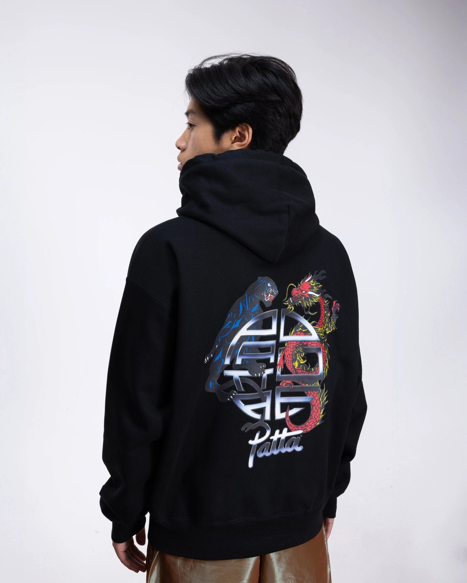 Patta x DOE 20/10 Hooded Sweater (Black) - Patta