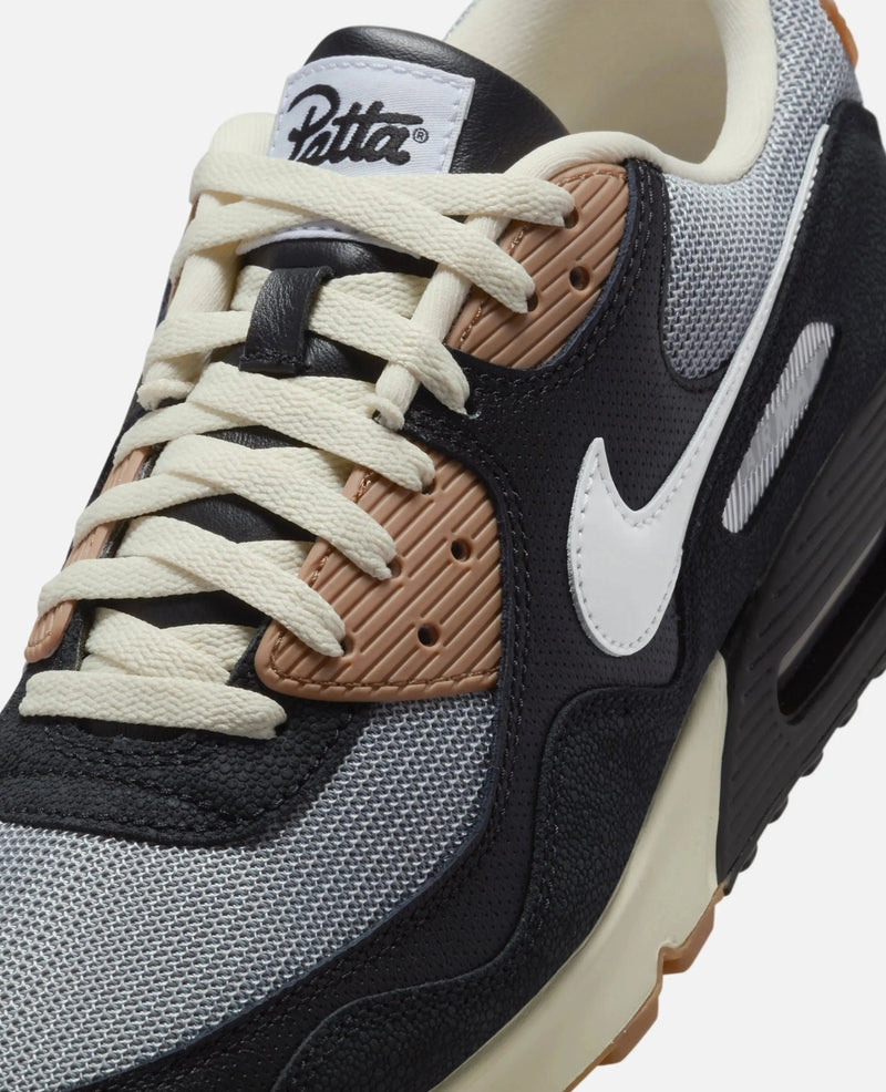 Patta x Nike Air Max 90 SP (Black/White - Particle Grey - Anthracite) - Patta