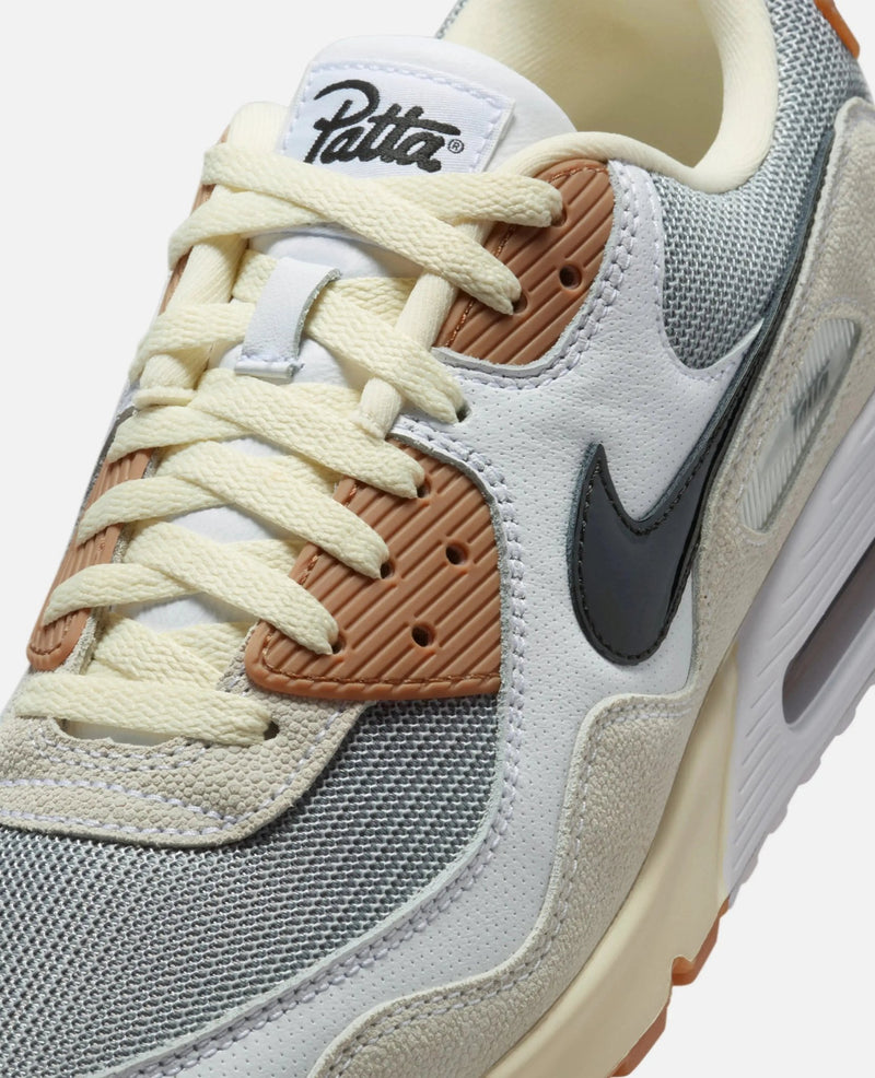 Patta x Nike Air Max 90 SP (Particle Grey/Black - Coconut Milk - White) - Patta