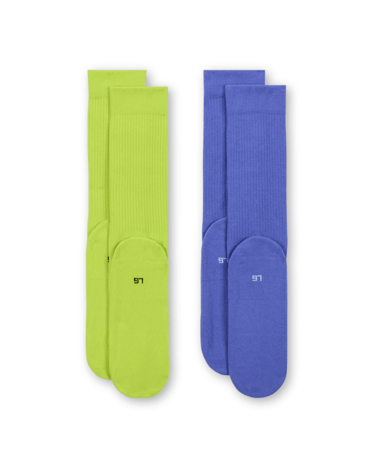 レッグウェア Nike Patta Crew Socks (2 Pairs) 25-27cm Patta x Nike Crew Socks 2-pack (Cyber/Sapphire) - Patta