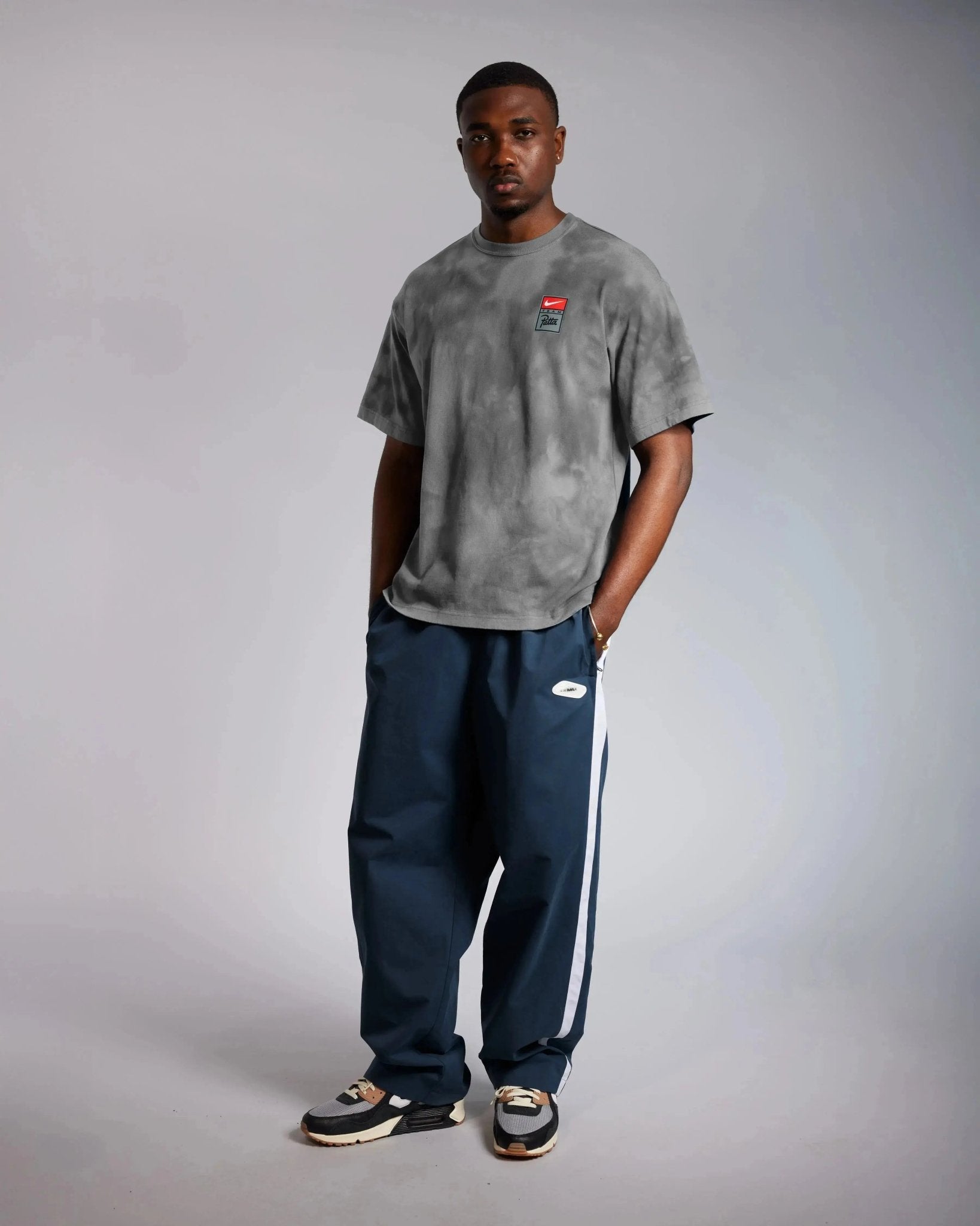 Patta x Nike NRG T-shirt GX Washed (Matte Silver/Particle Grey/Smoke Grey) - Patta