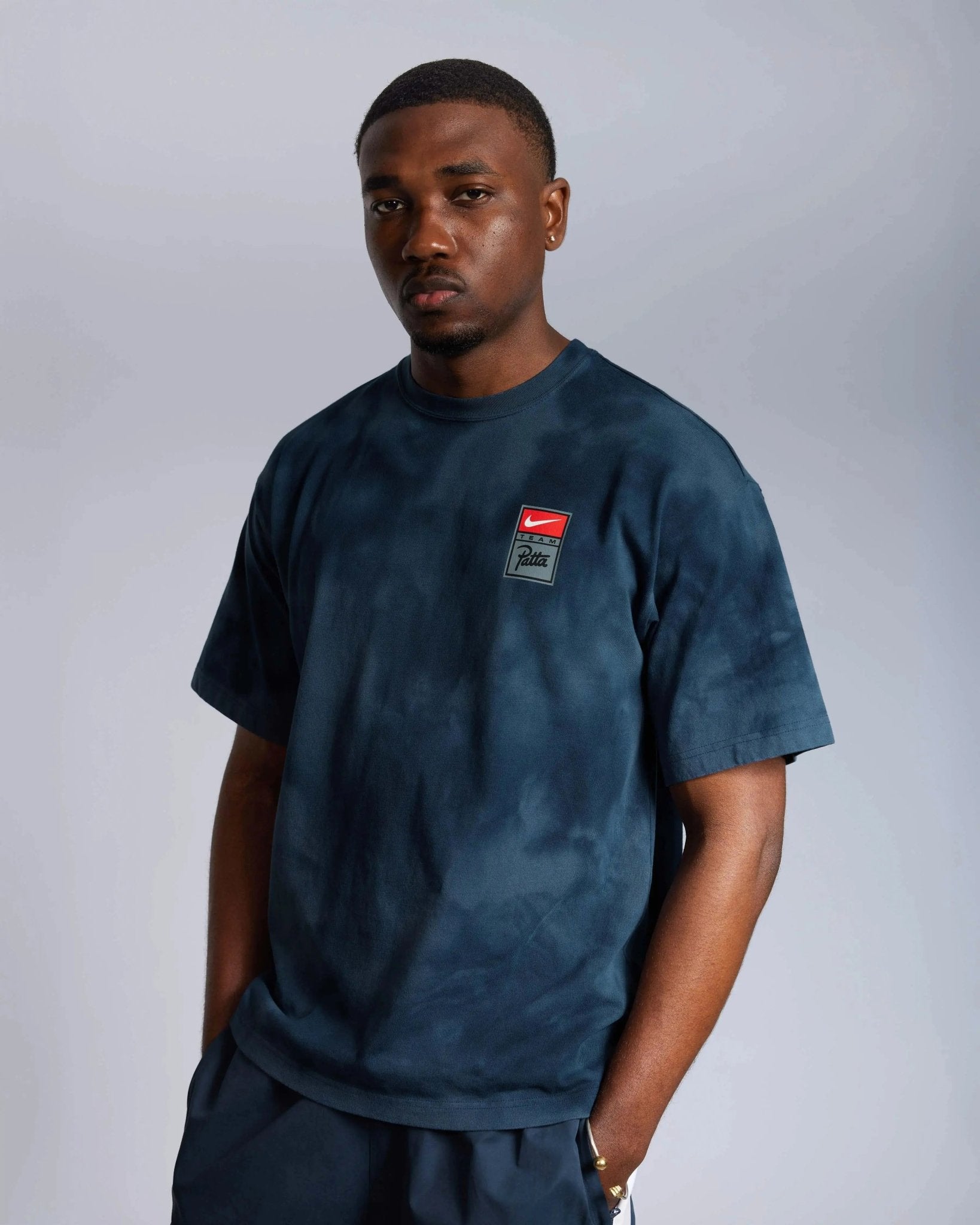 Patta x Nike NRG T-shirt GX Washed (Squadron Blue/Deep Ocean/Dark Obsidian) - Patta