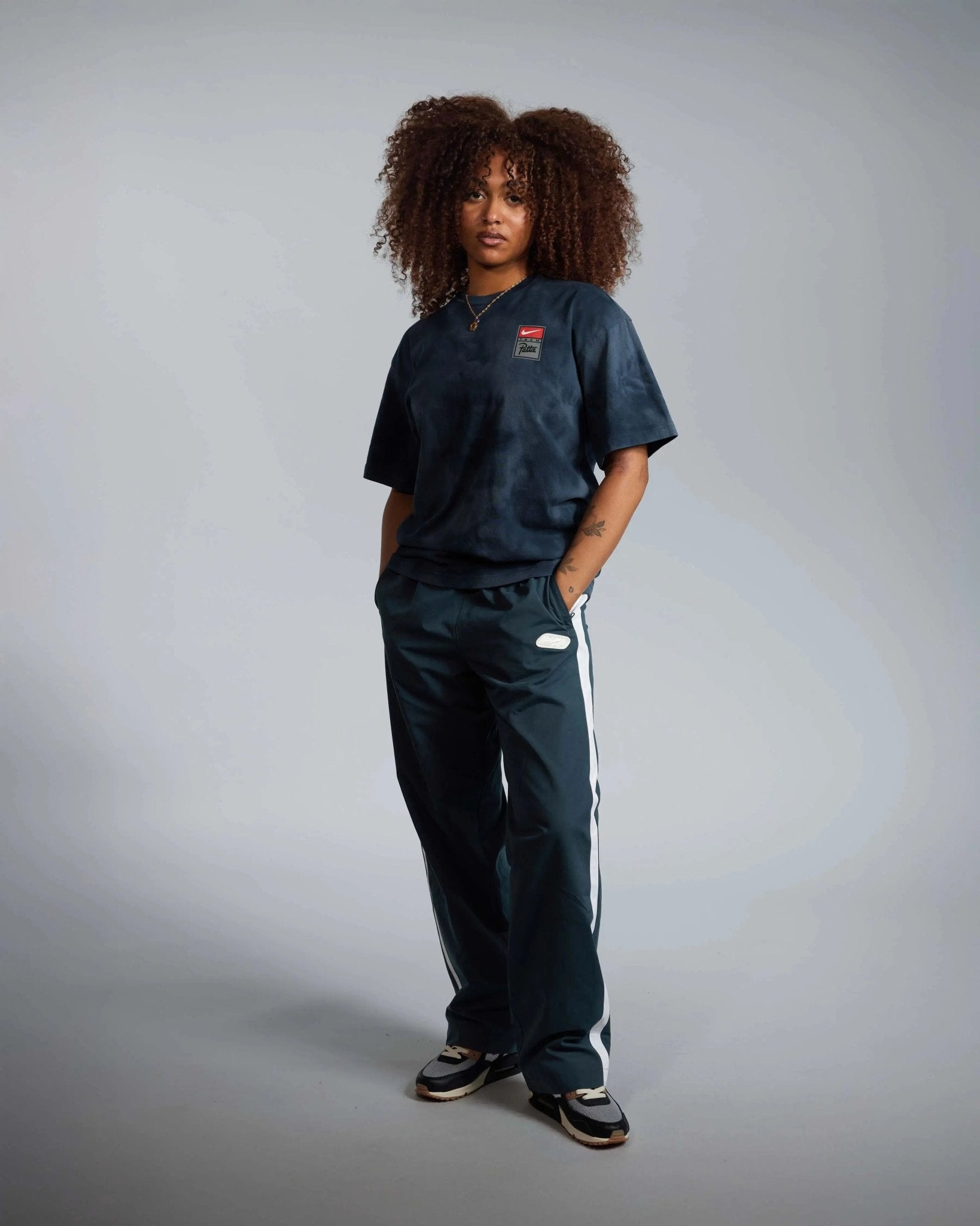 Patta x Nike NRG T-shirt GX Washed (Squadron Blue/Deep Ocean/Dark Obsidian) - Patta