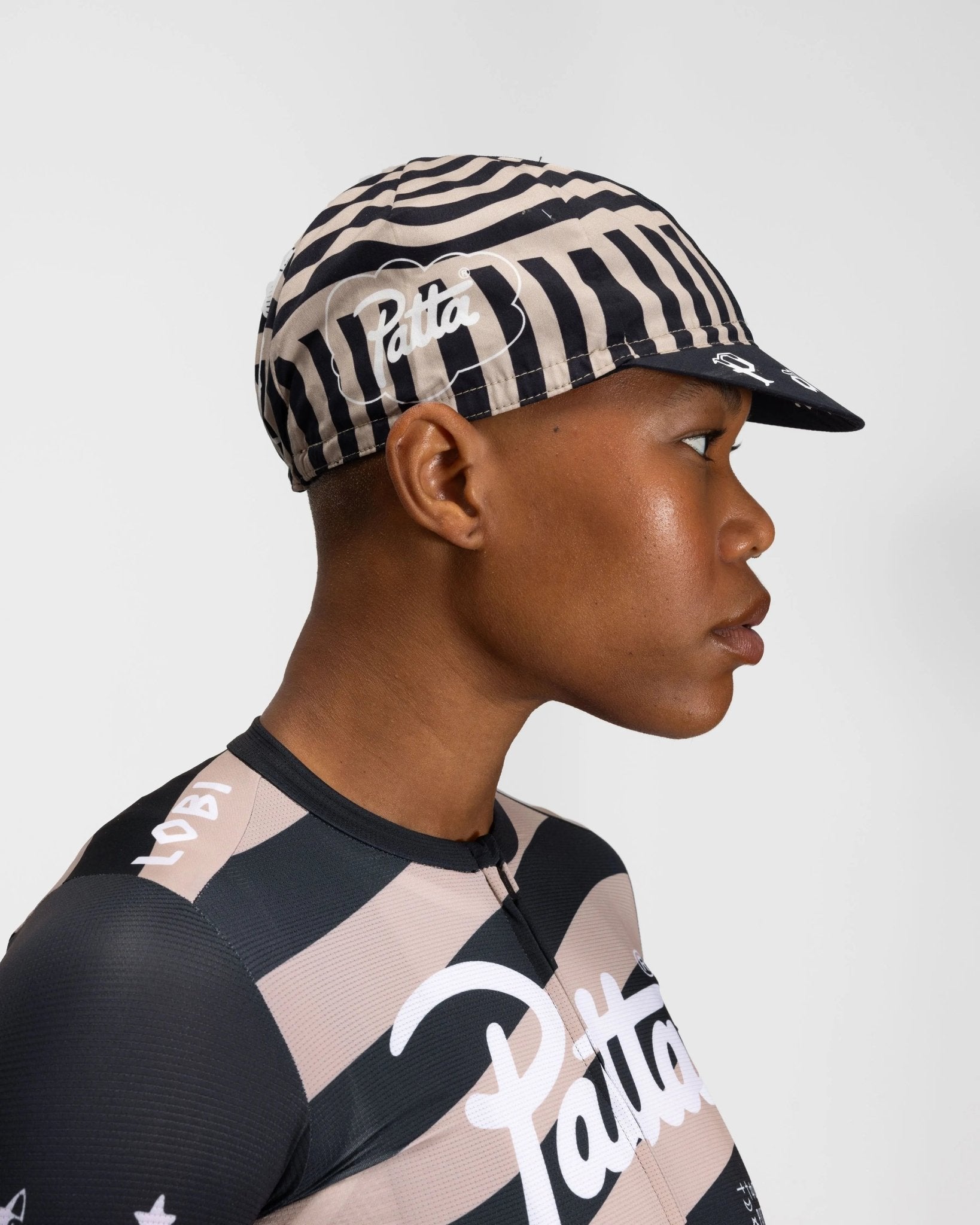Patta x Rapha Cap II (Black/Stone) - Patta