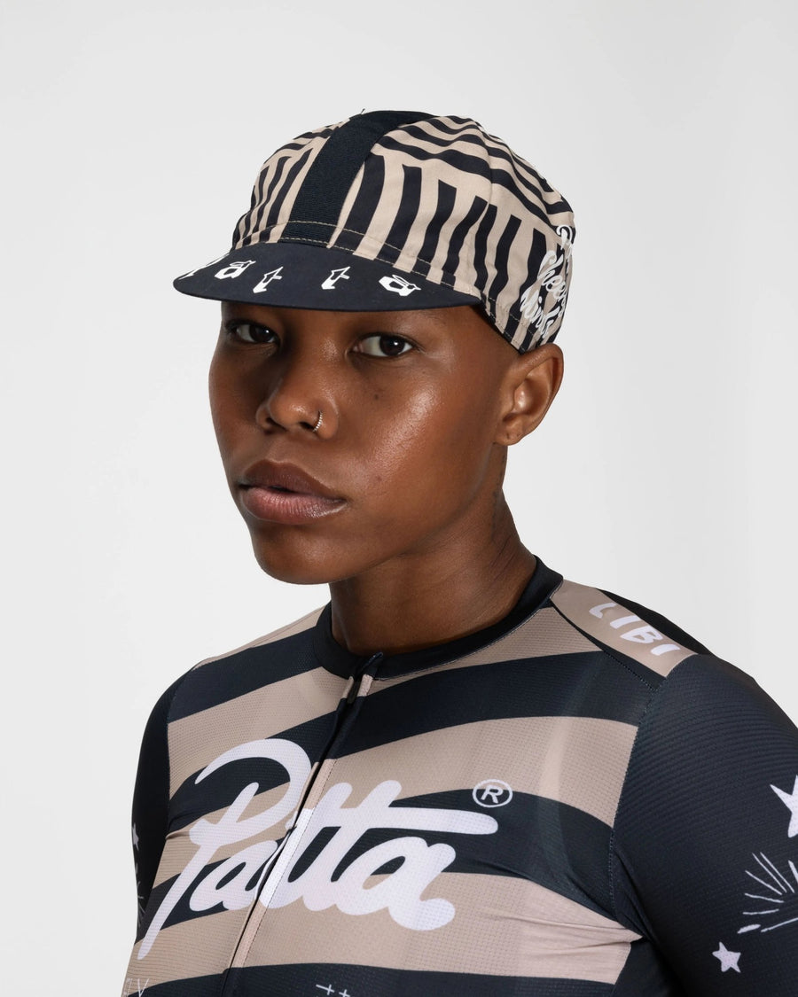 Patta x Rapha Cap II (Black/Stone) - Patta