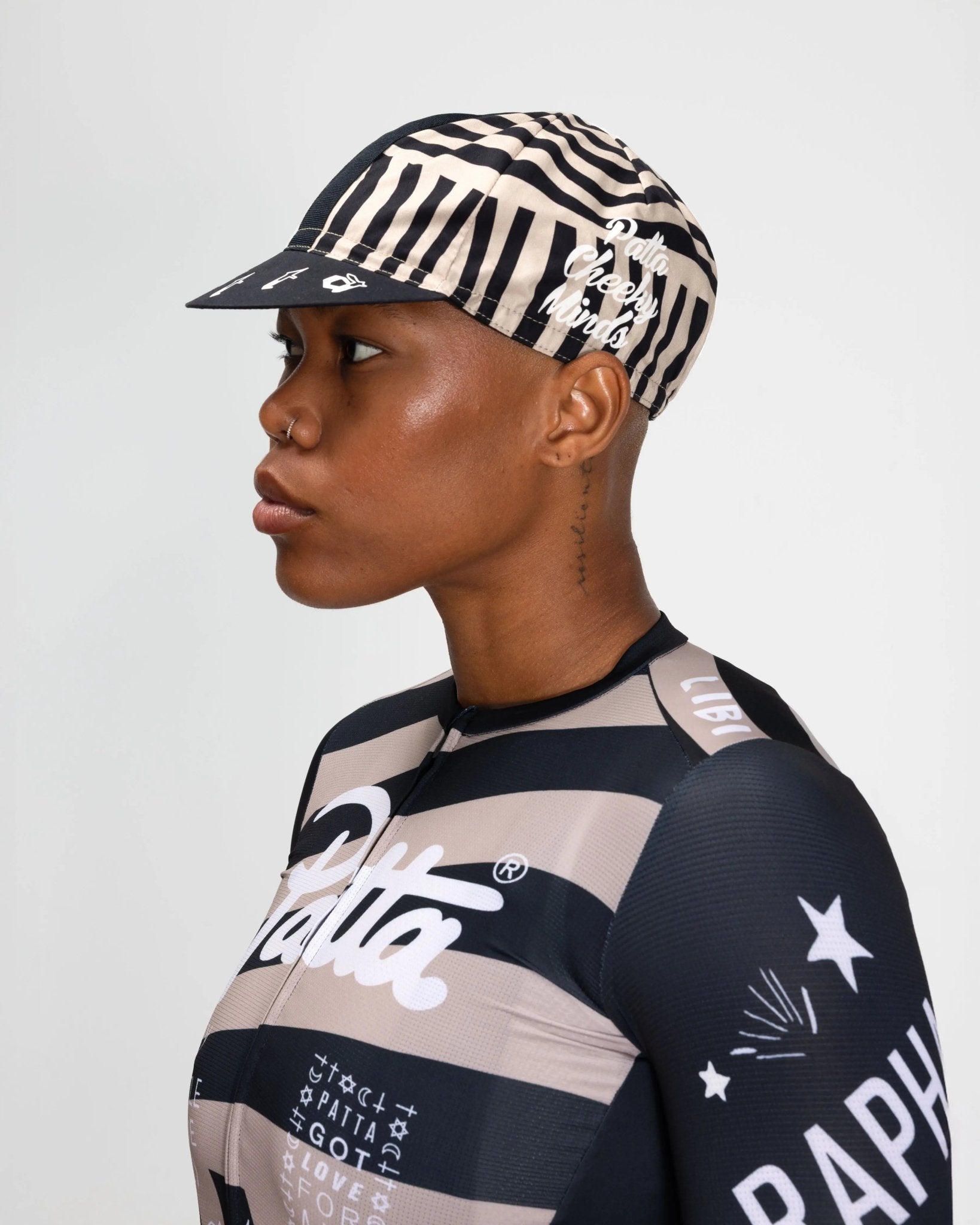 Patta x Rapha Cap II (Black/Stone) - Patta