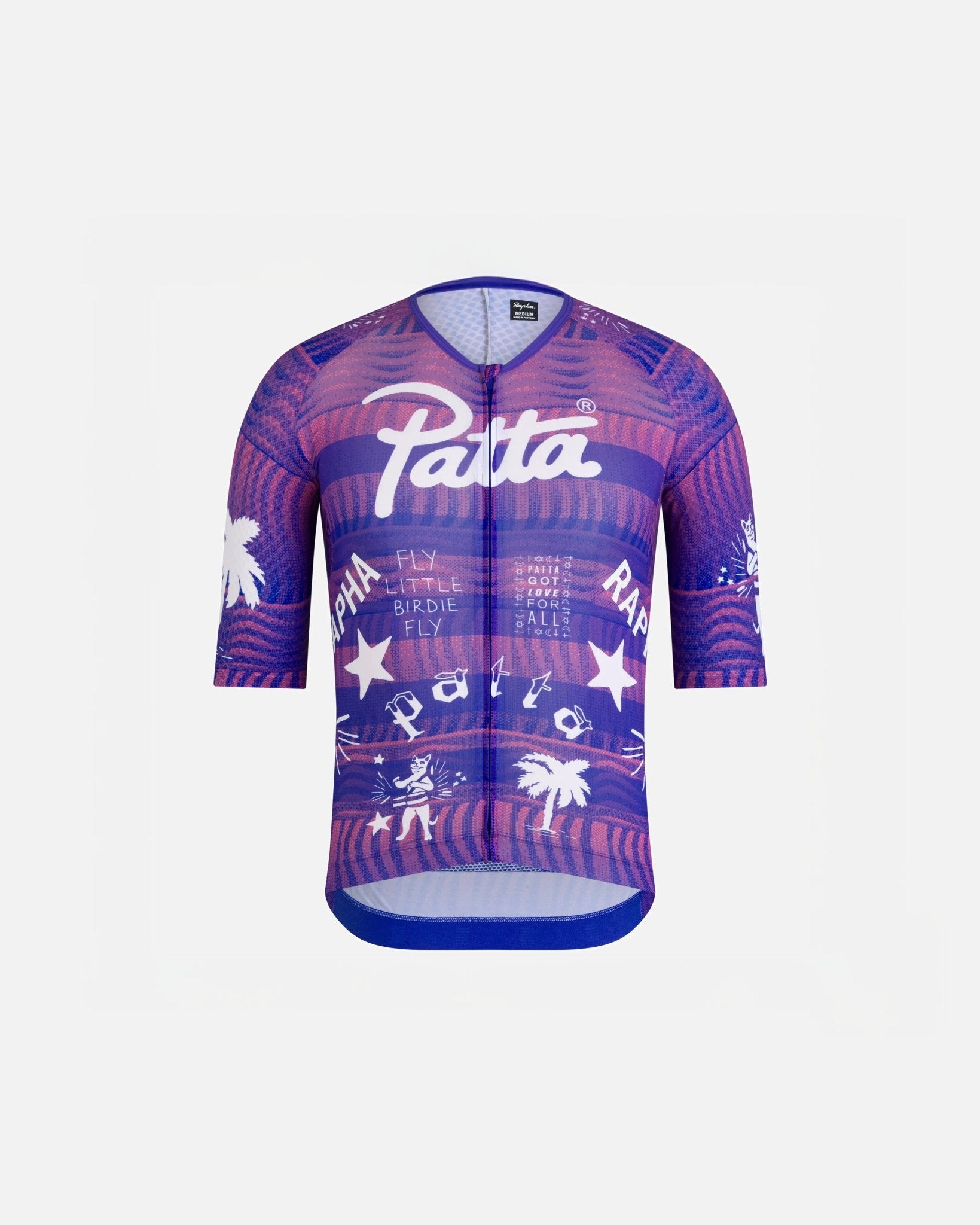 Patta x Rapha Men's Pro Team Aero Jersey (Flamingo Pink/Royal Blue) - Patta