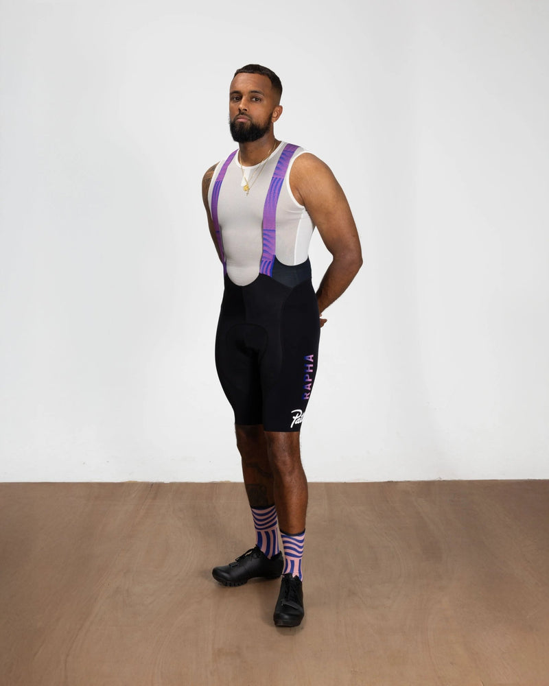 Patta x Rapha Men's Pro Team Bib Shorts (Flamingo Pink/Royal Blue/Black) - Patta