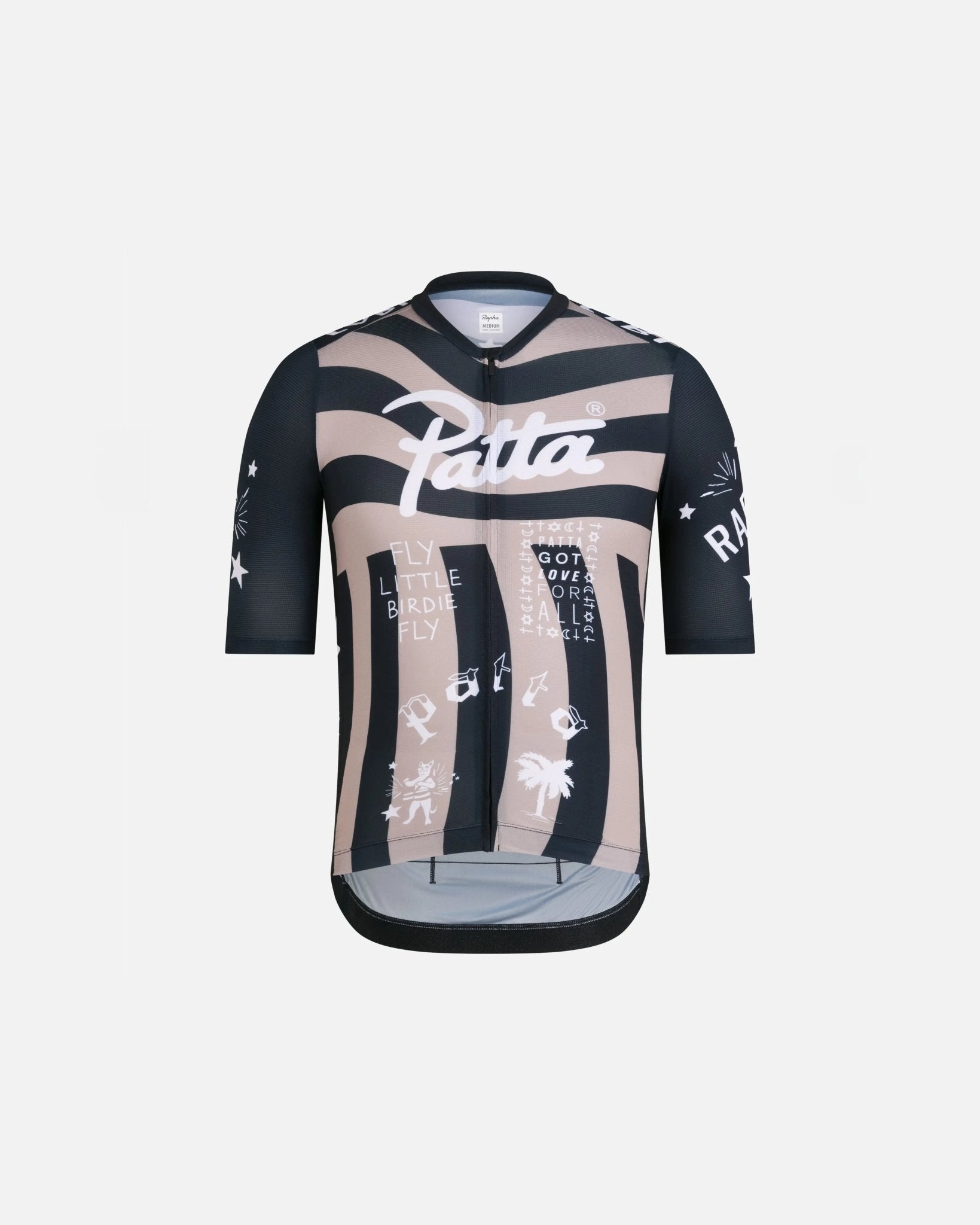 ウェア Rapha+Patta Men's ProTeam TrainingJersey Patta x Rapha Men's Pro Team Training Jersey (Black/Stone