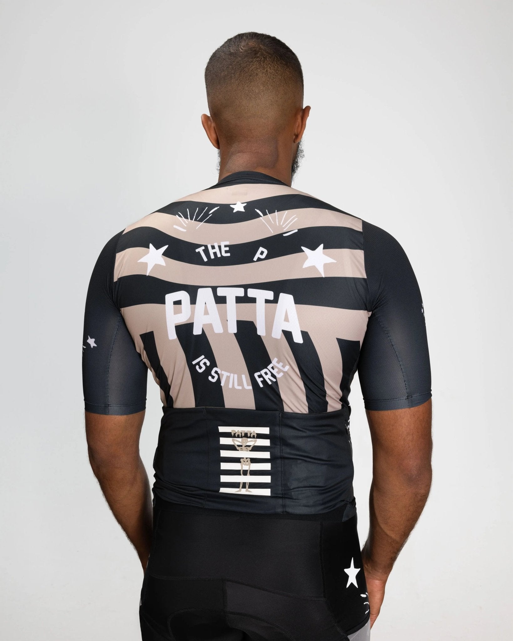 Patta x Rapha Men's Pro Team Training Jersey (Black/Stone) - Patta