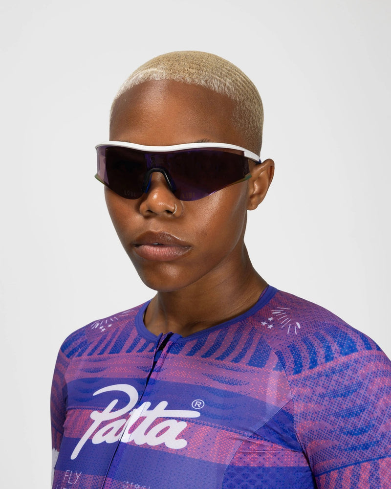 Patta x Rapha Reis Sunglasses (White/Blue/Pink) - Patta
