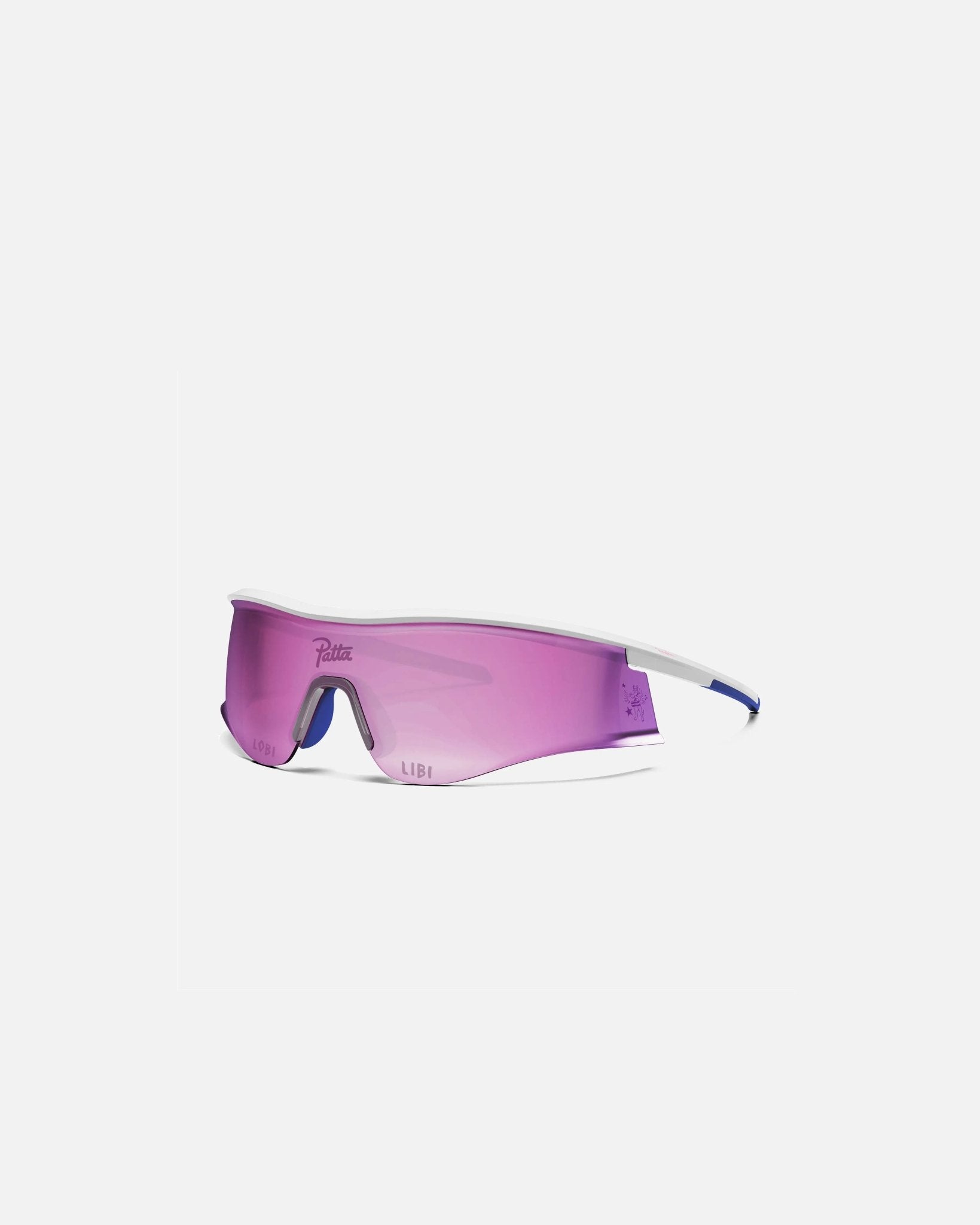 Patta x Rapha Reis Sunglasses (White/Blue/Pink) - Patta
