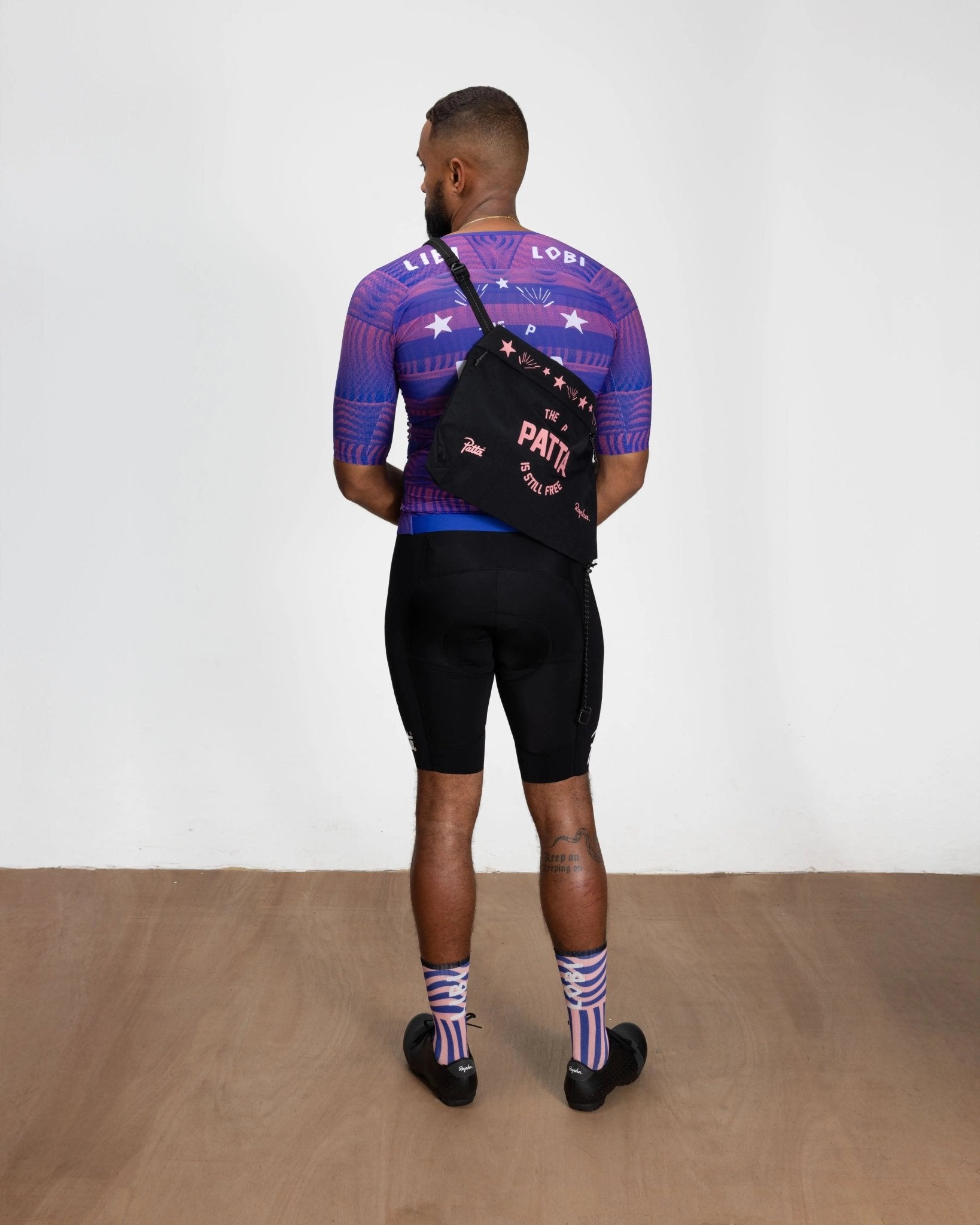 Patta x Rapha Tech Musette (Black/Pink) - Patta