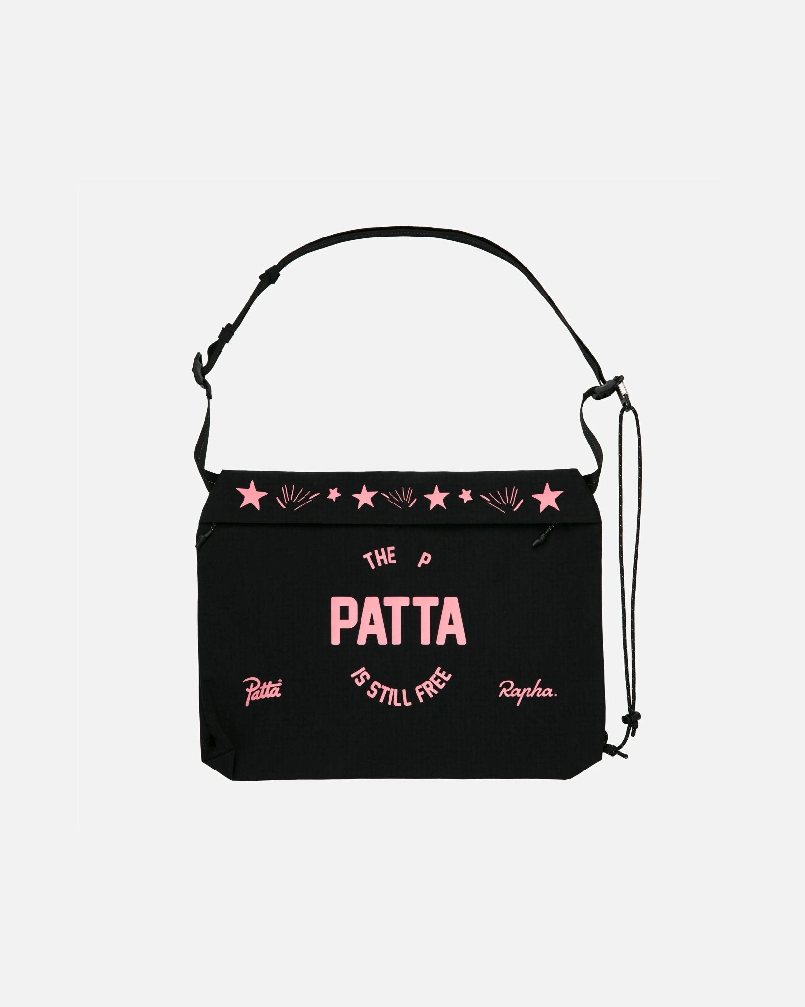 Patta x Rapha Tech Musette (Black/Pink) - Patta