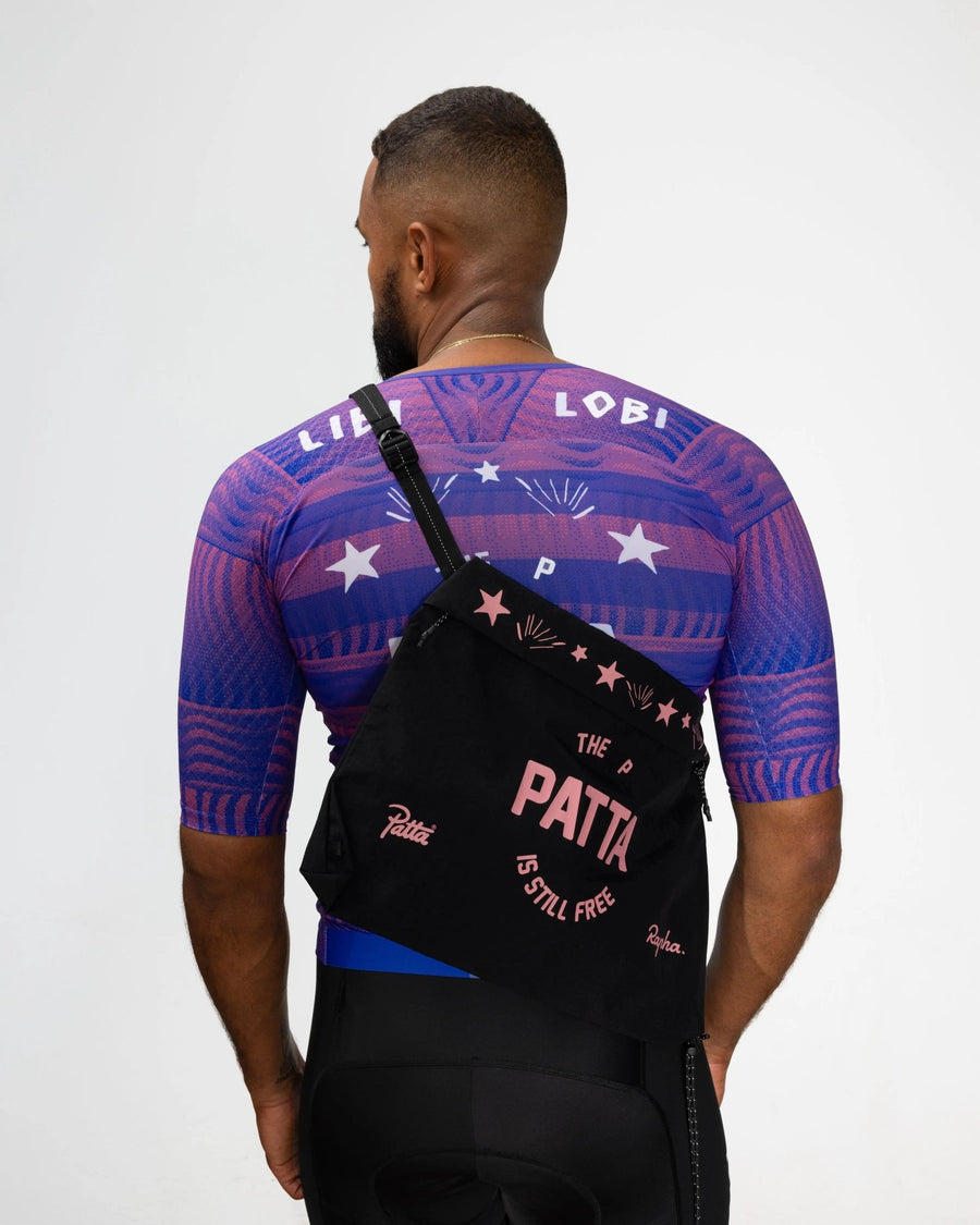 Patta x Rapha Tech Musette (Black/Pink) - Patta