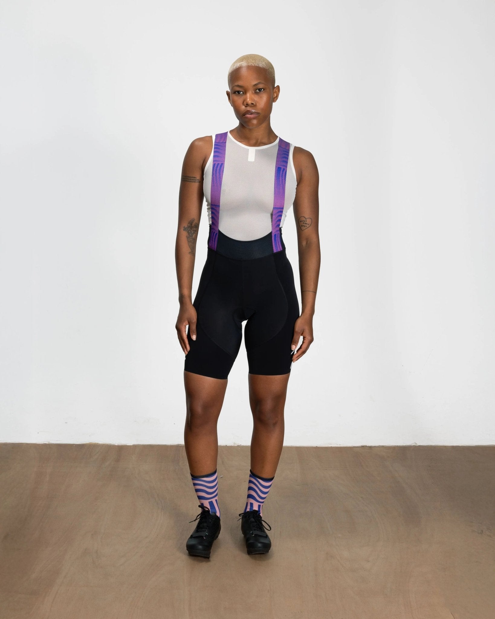 Patta x Rapha Women's Pro Team Bib Shorts (Flamingo Pink/Royal Blue/Black) - Patta