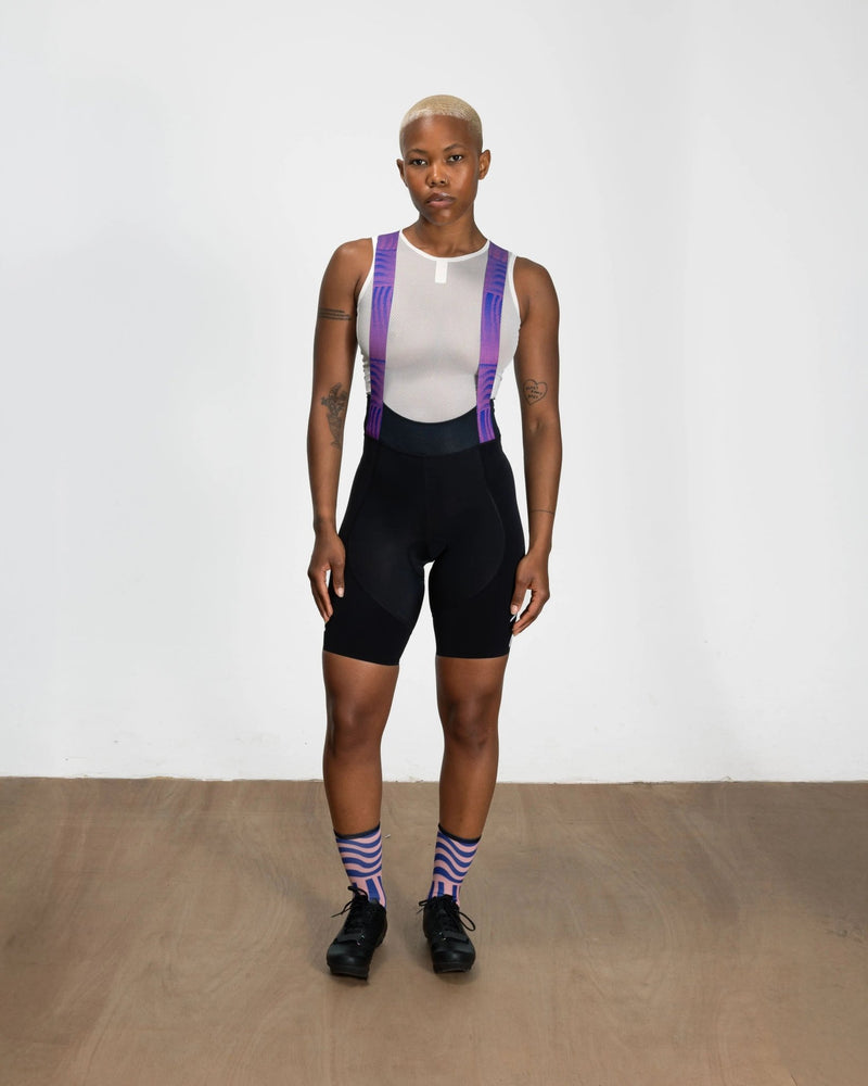 Patta x Rapha Women's Pro Team Bib Shorts (Flamingo Pink/Royal Blue/Black) - Patta