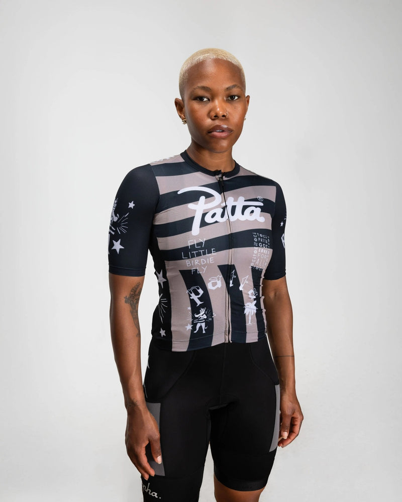 Patta x Rapha Women's Pro Team Training Jersey (Black/Stone) - Patta