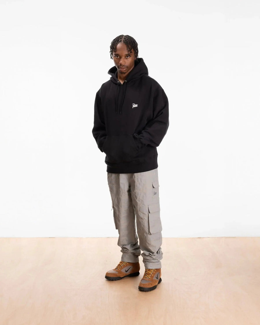 Patta Xerox Peace Boxy Hooded Sweater (Black) - Patta