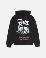 Patta Xerox Peace Boxy Hooded Sweater (Black) - Patta