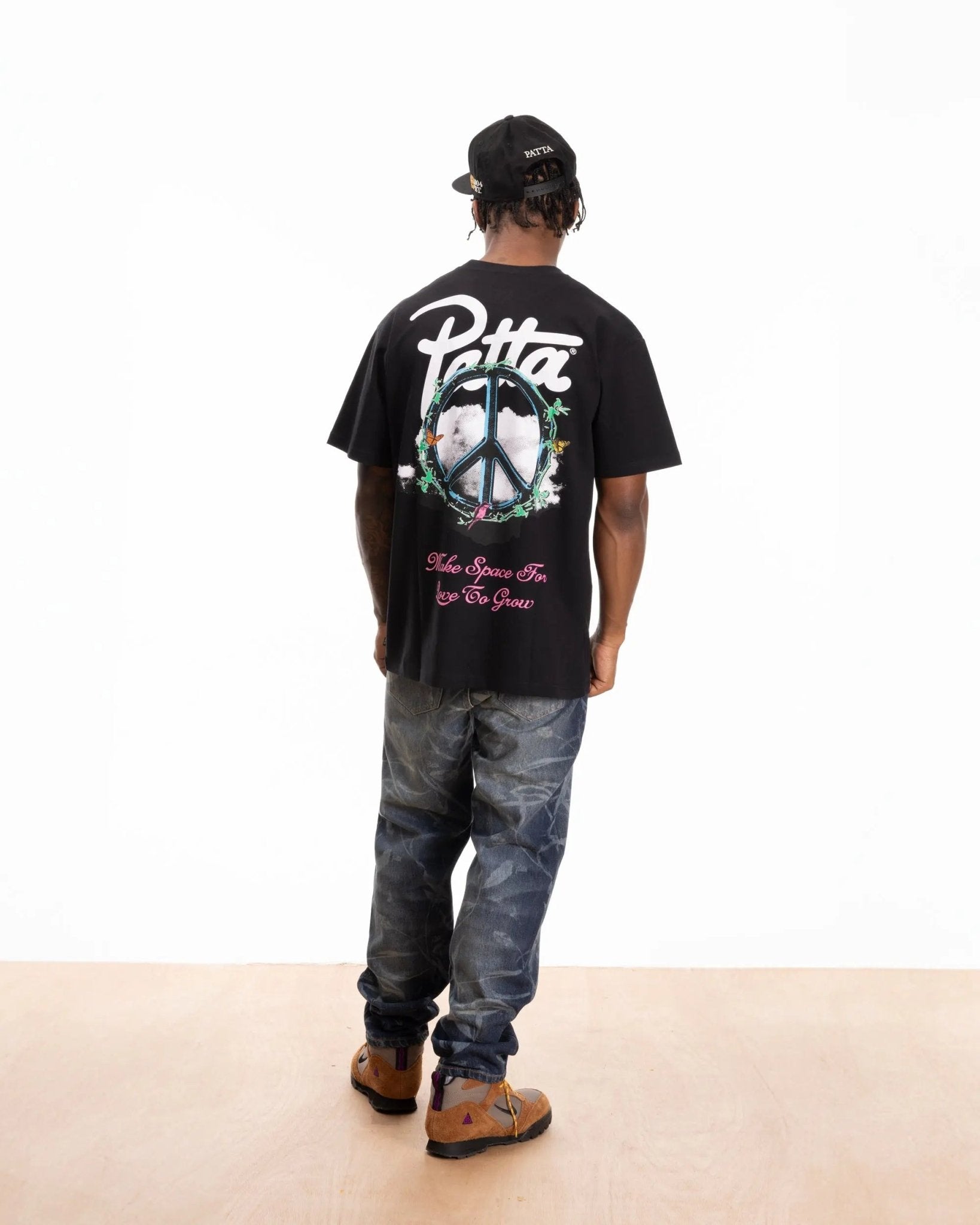 Patta Xerox Peace T-Shirt (Black) - Patta