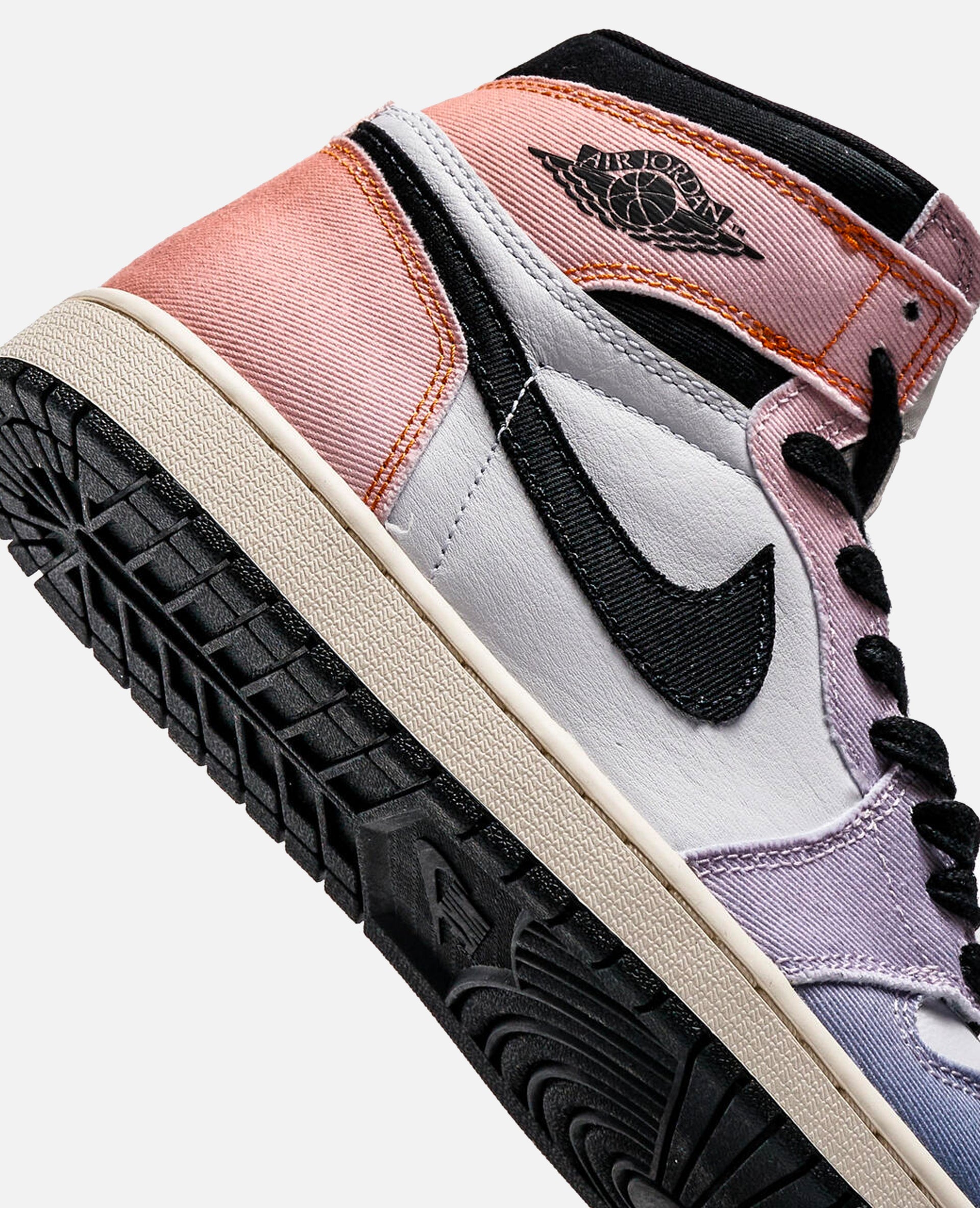 Air Jordan 1 Retro High OG Craft (Vivid Orange/Black-Iced Lilac-True Blue)