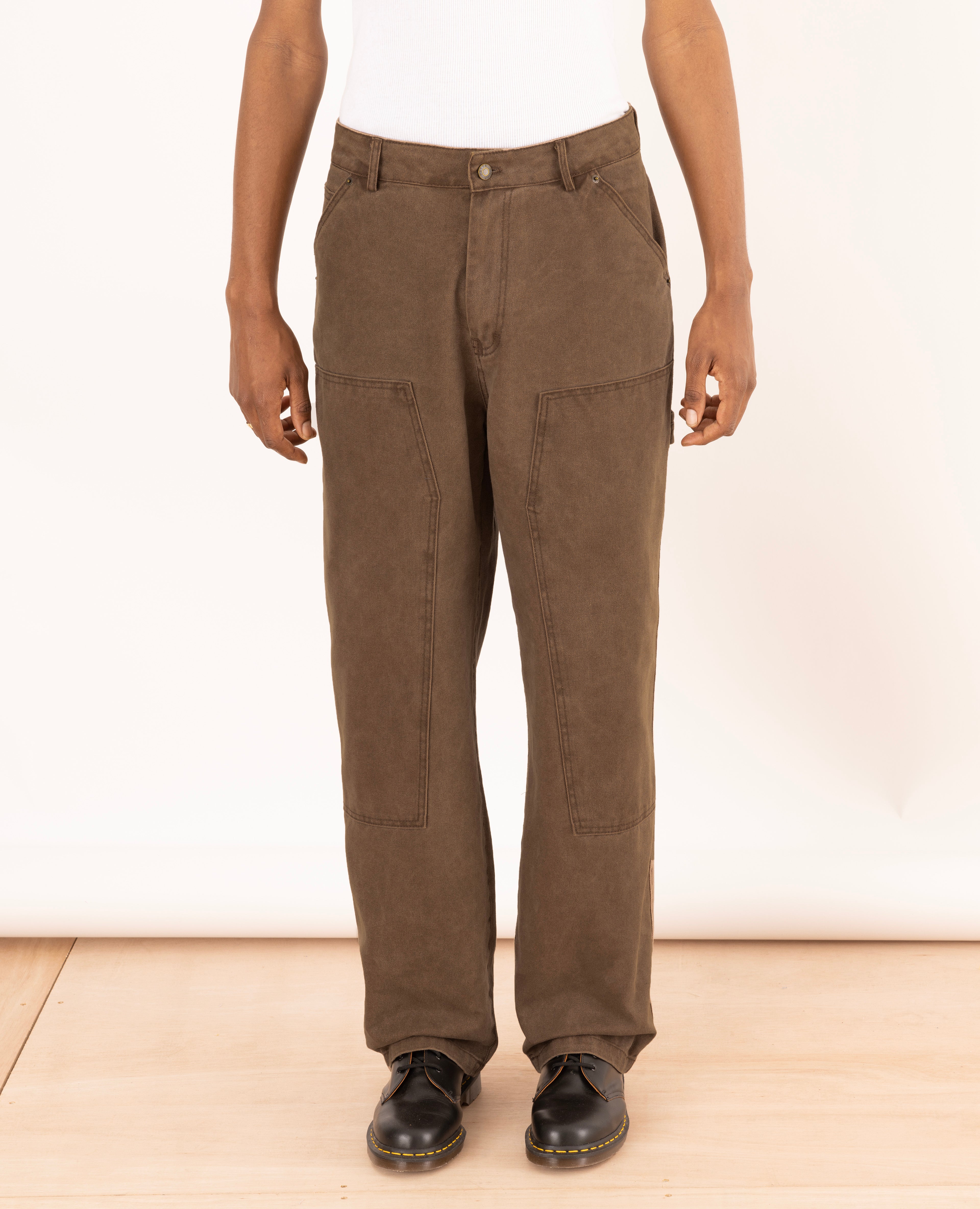 Patta Canvas Painter Pants (Washed Brown)