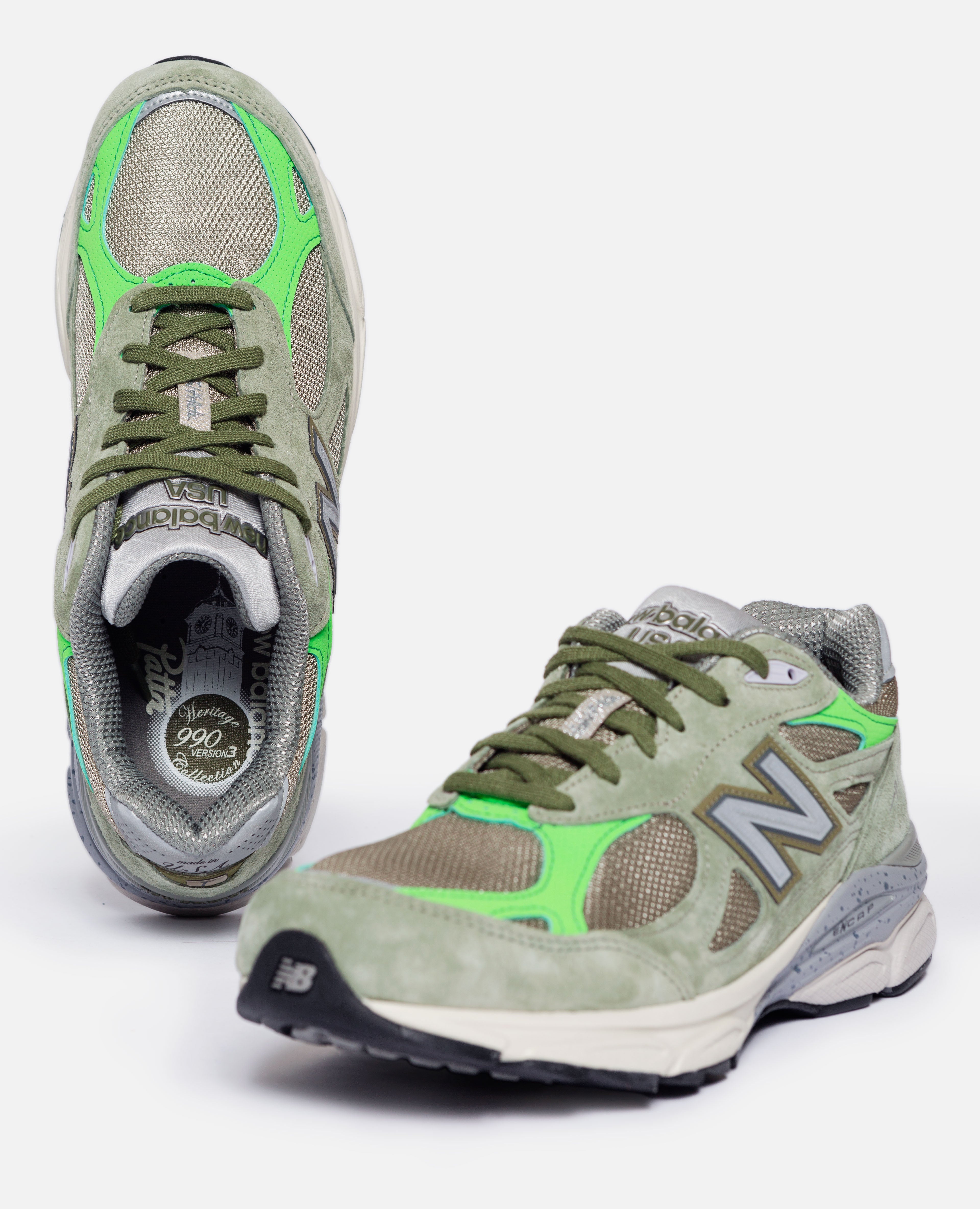 Patta x New Balance 990v3 (Olive)