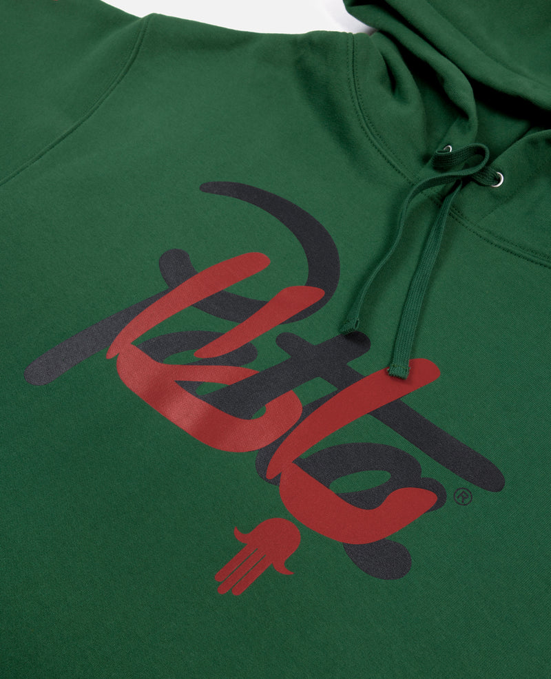 Patta x Andy Wahloo Script Logo Boxy Hooded Sweater