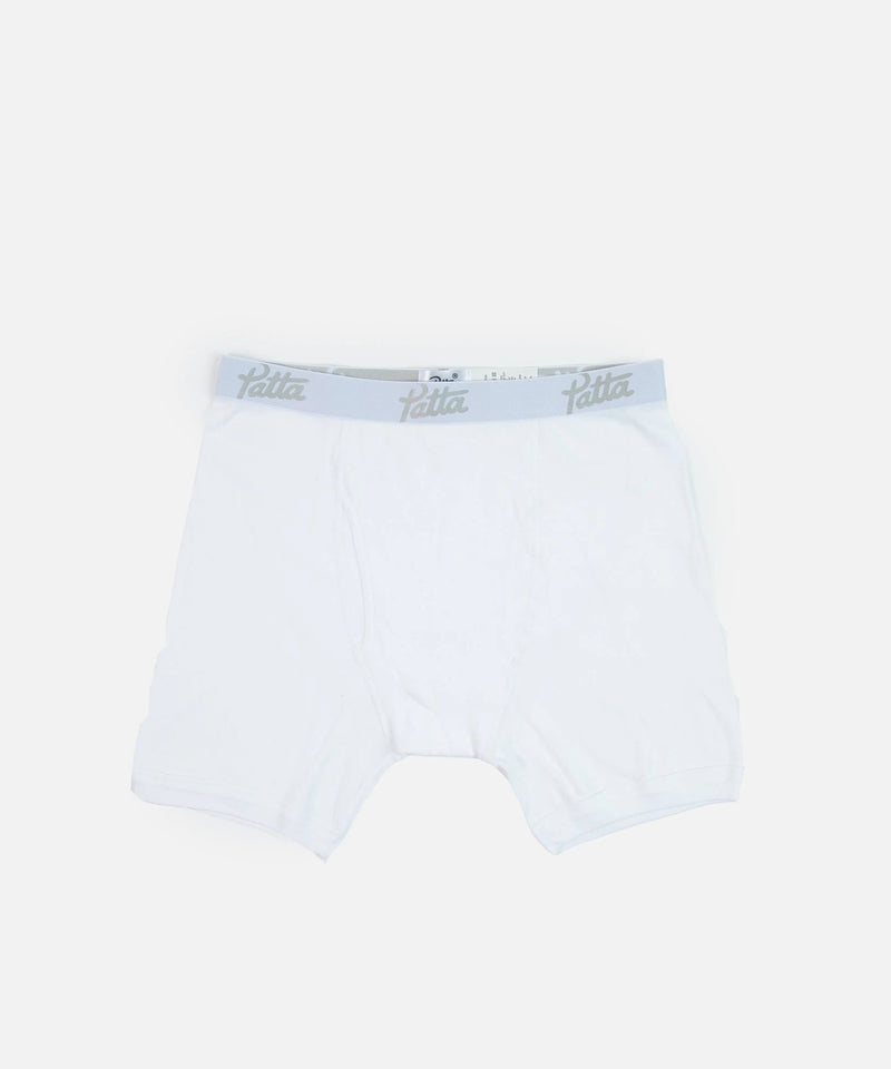 Patta Underwear Boxer Briefs 2 - Pack (White) - Patta