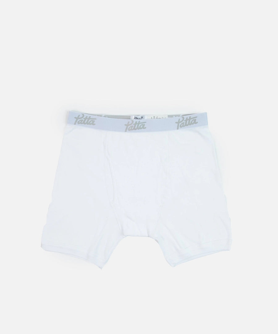Patta Underwear Boxer Briefs 2 - Pack (White) - Patta